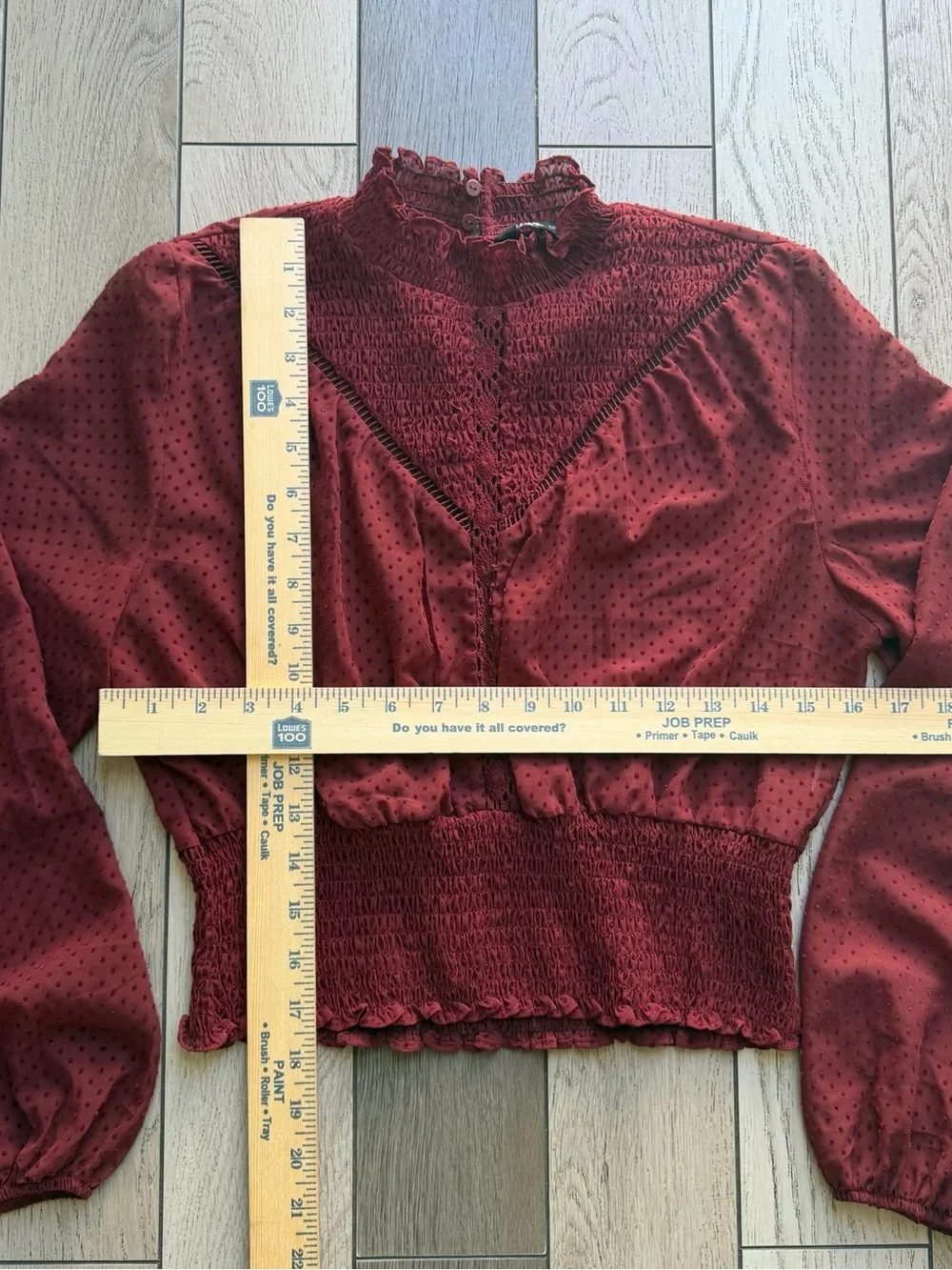 Zara blouse deep